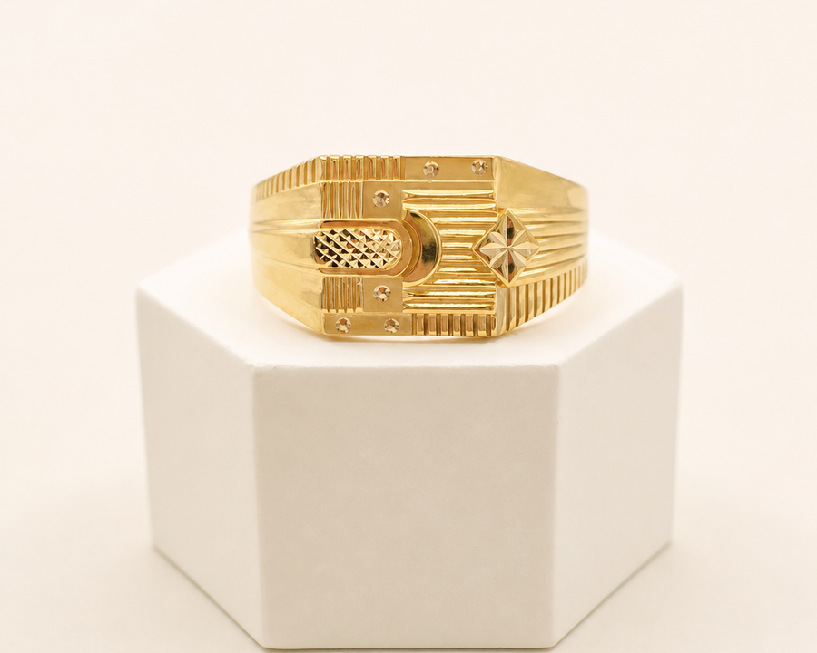 Abstract Geometric Ring — Men's Rings collection