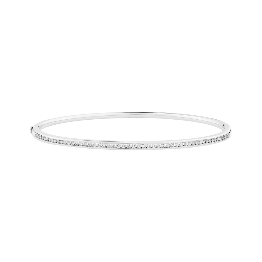 0.50ct TW Diamond Bangle in 9ct White Gold