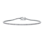 1.00ct TW Diamond Tennis Bracelet in 9ct White Gold