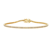 1.00ct TW Diamond Tennis Bracelet in 9ct Yellow Gold