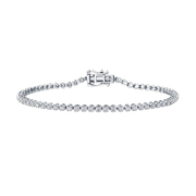 1.00ct TW Lab Grown Diamond Tennis Bracelet in 9ct White Gold
