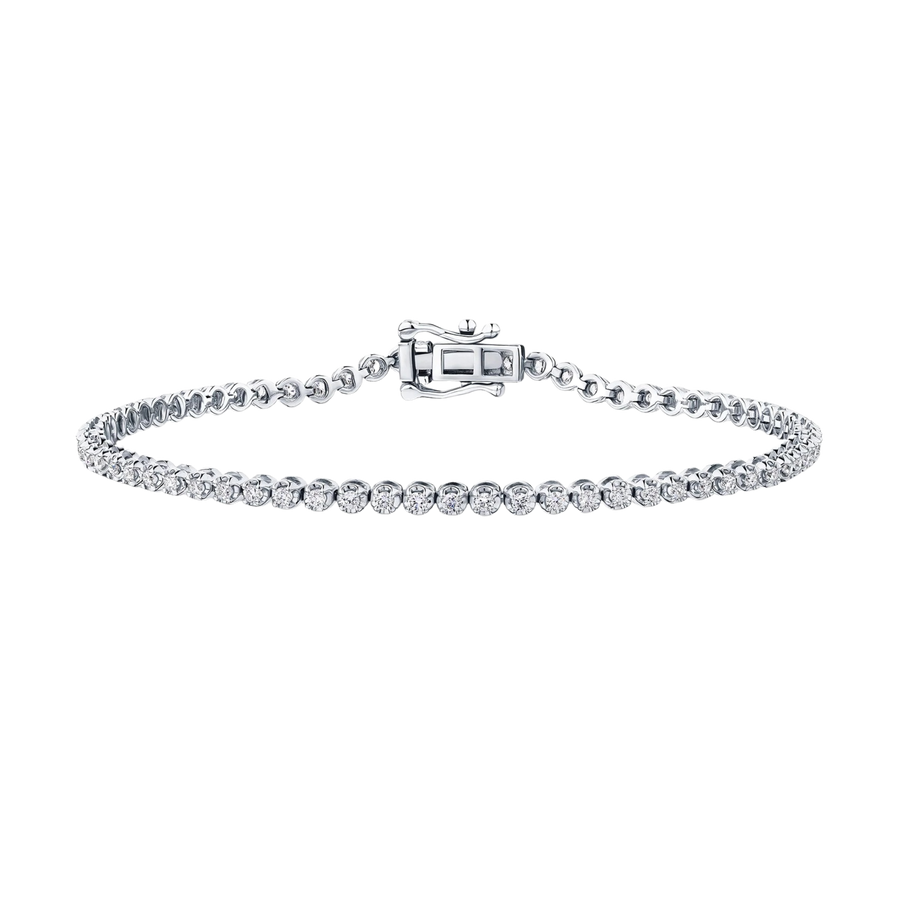 1.00ct TW Lab Grown Diamond Tennis Bracelet in 9ct White Gold