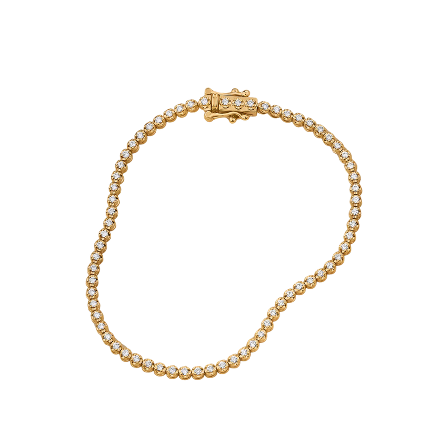 1.00ct TW Lab Grown Diamond Tennis Bracelet in 9ct Yellow Gold