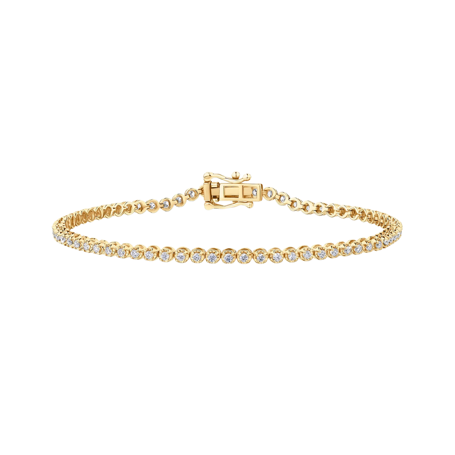 1.00ct TW Lab Grown Diamond Tennis Bracelet in 9ct Yellow Gold