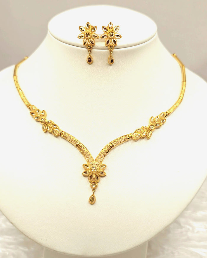 The Princess Floral Gold Set