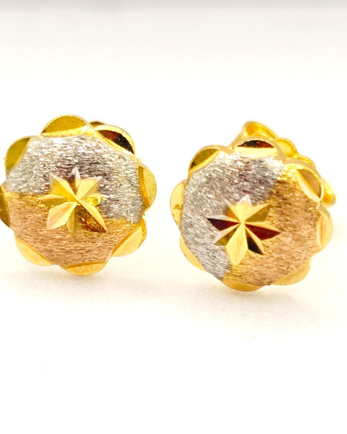 Two-Tone Starburst  Studs