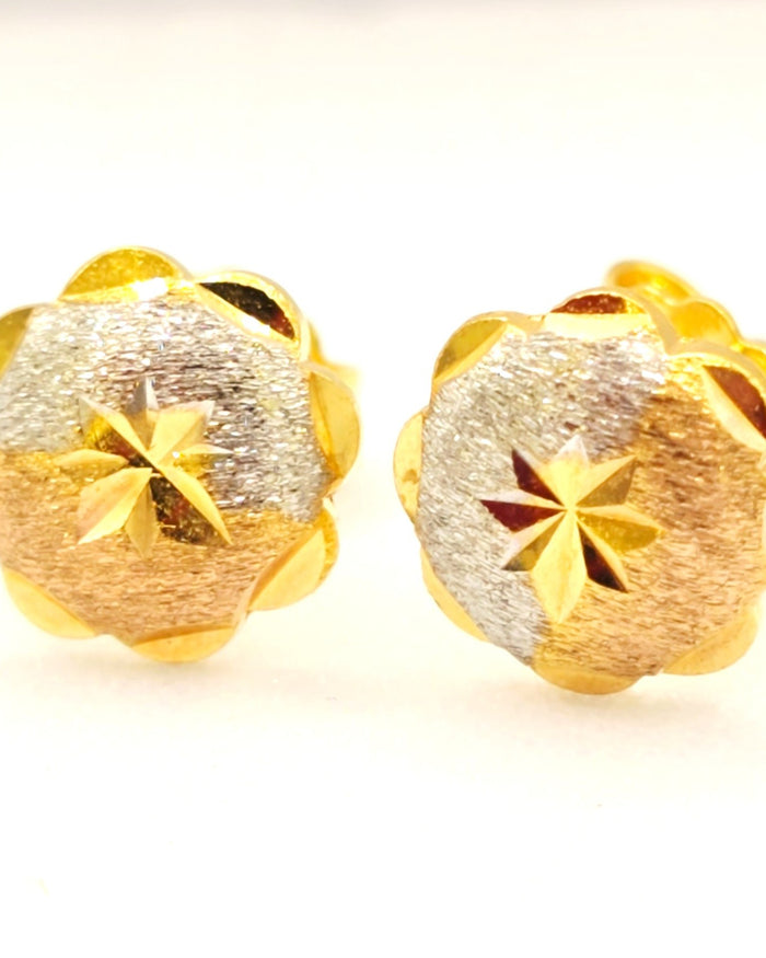 Two-Tone Starburst  Studs