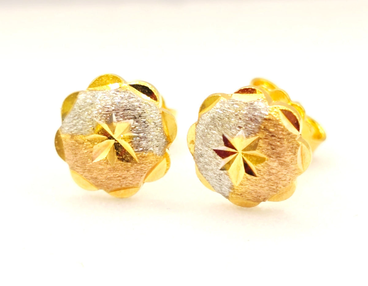 Two-Tone Starburst  Studs