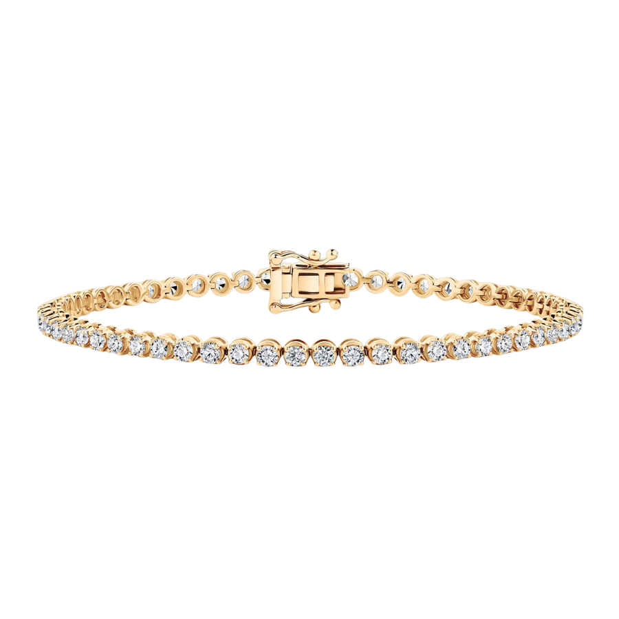3.00ct TW Lab Grown Diamond Tennis Bracelet in 9ct Yellow Gold