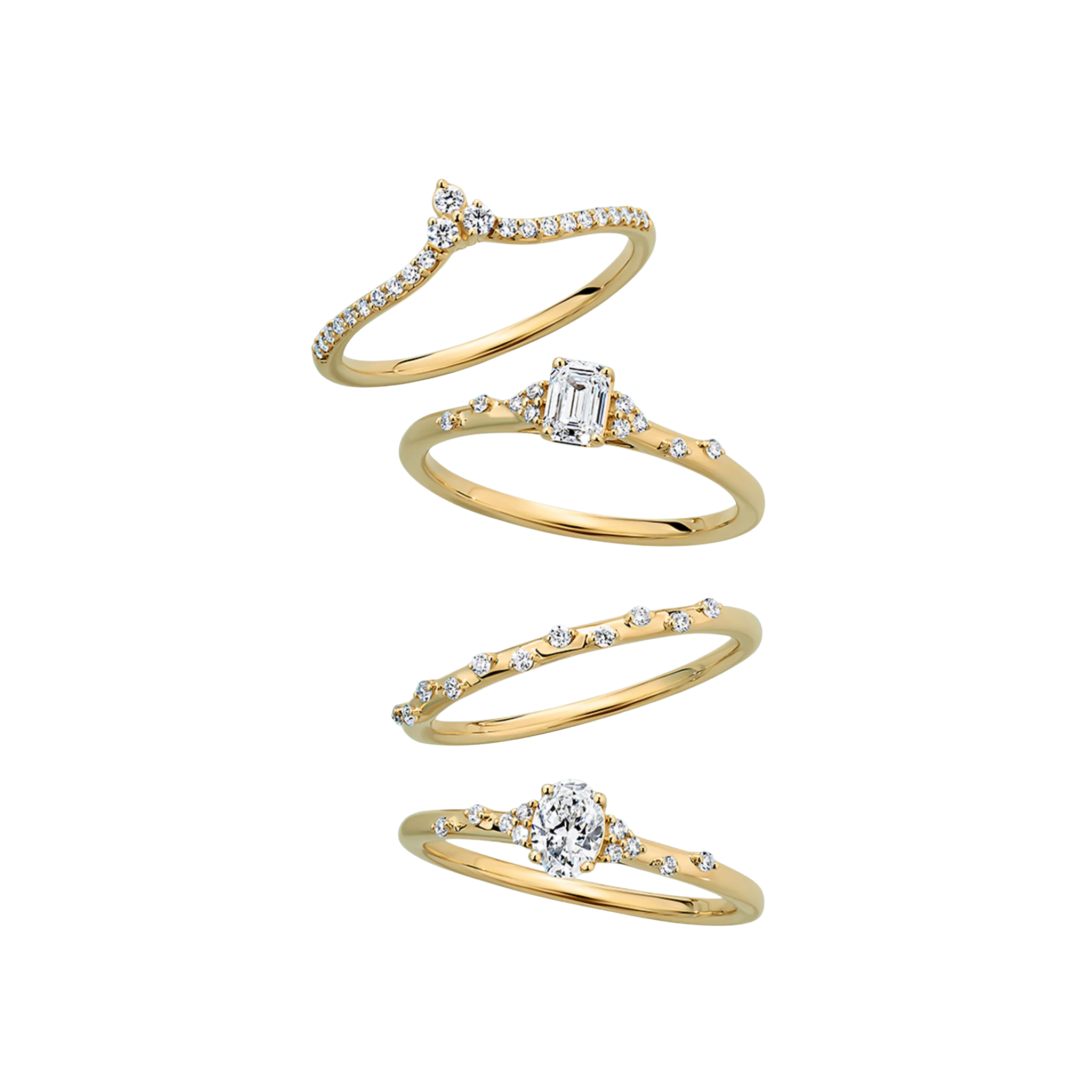 Everlasting Promise 0.33ct TW Lab Grown Diamond Oval Cut Ring in 9ct Yellow Gold