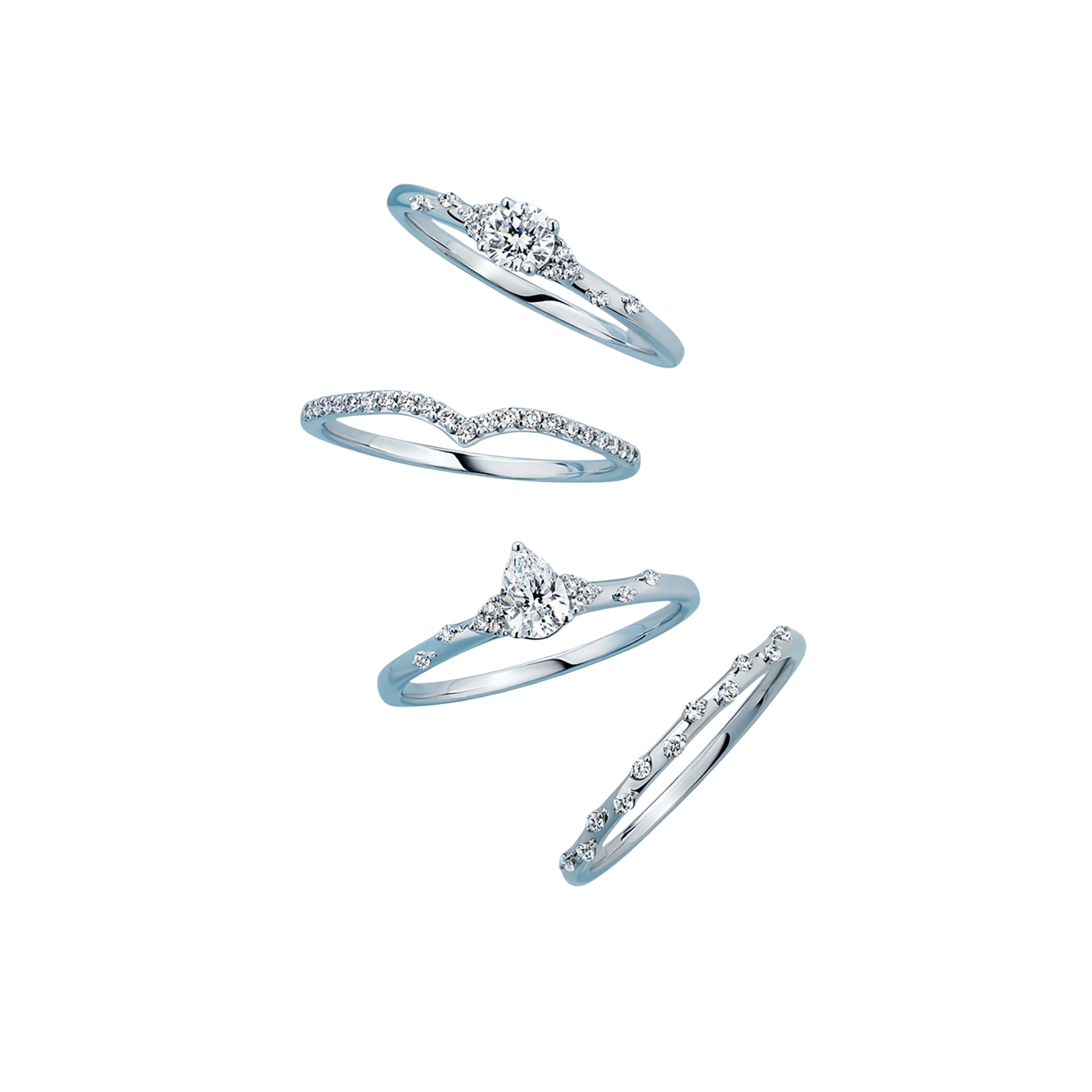 Everlasting Promise 0.33ct TW Lab Grown Diamond Round Brilliant Ring in 9ct White Gold