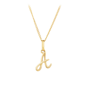 Initial Pendant in 9ct Yellow Gold