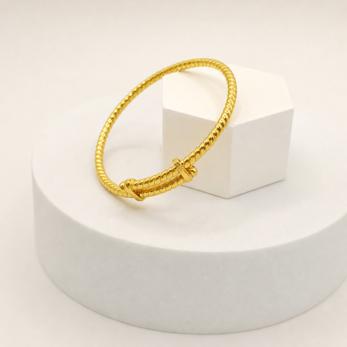 Twisted Baby Kada in 22ct gold — view 1
