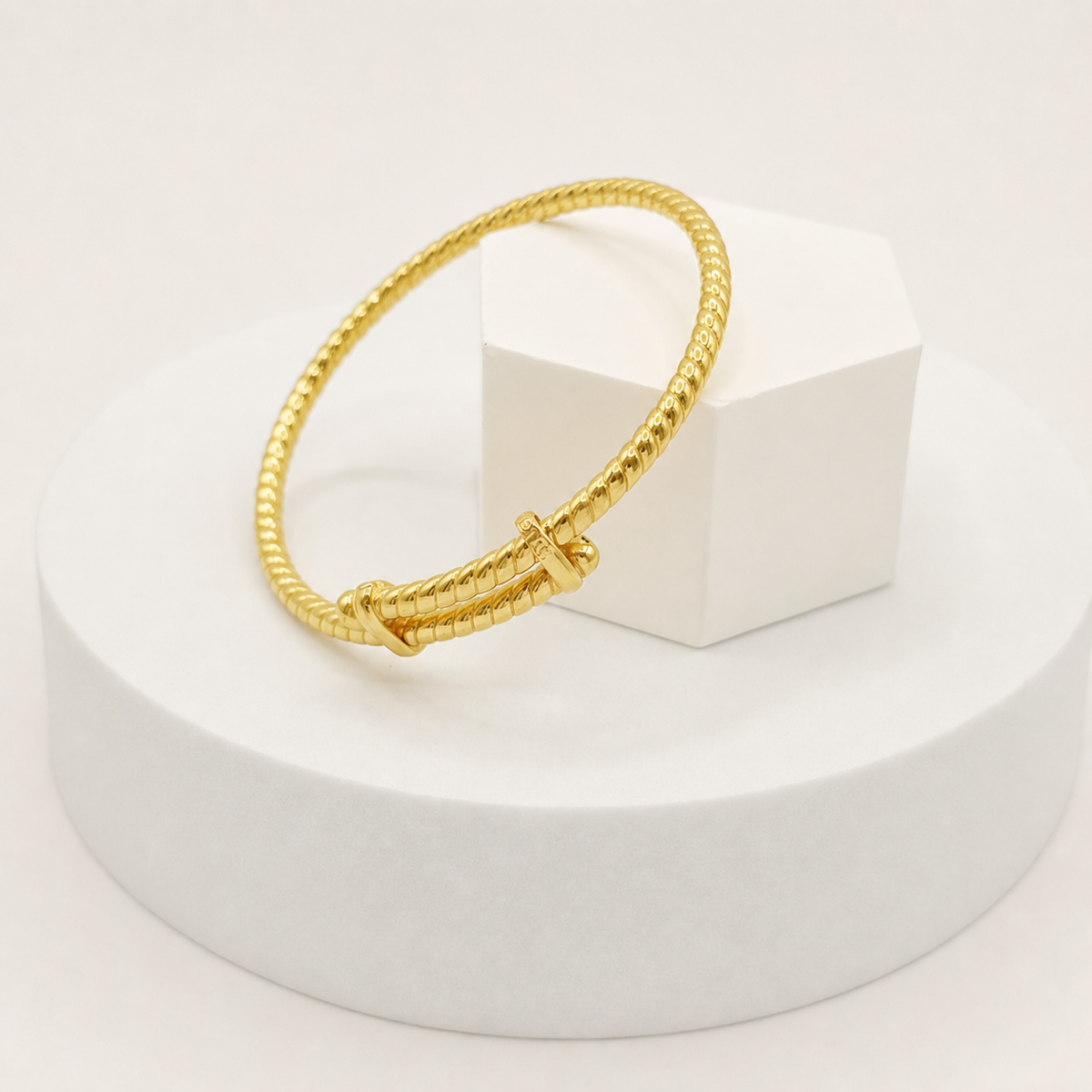 Twisted Baby Kada in 22ct gold — view 2