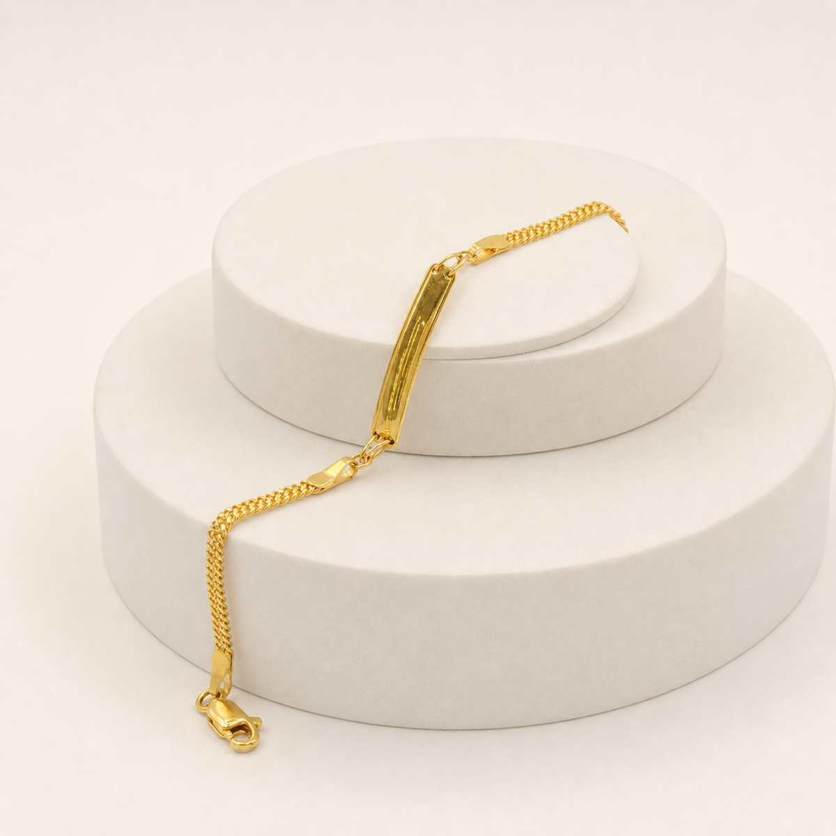 Baby ID Bracelet in 22ct gold — view 2