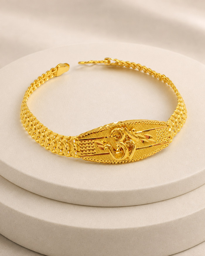 Om Men's Bracelet in 22ct gold — view 1