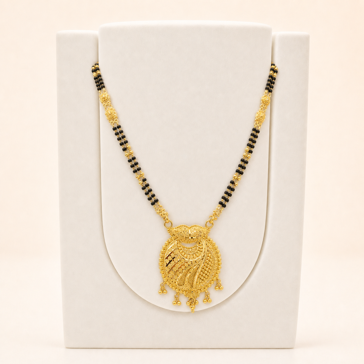 Paisley Pendant Mangalsutra in 22ct gold — view 3