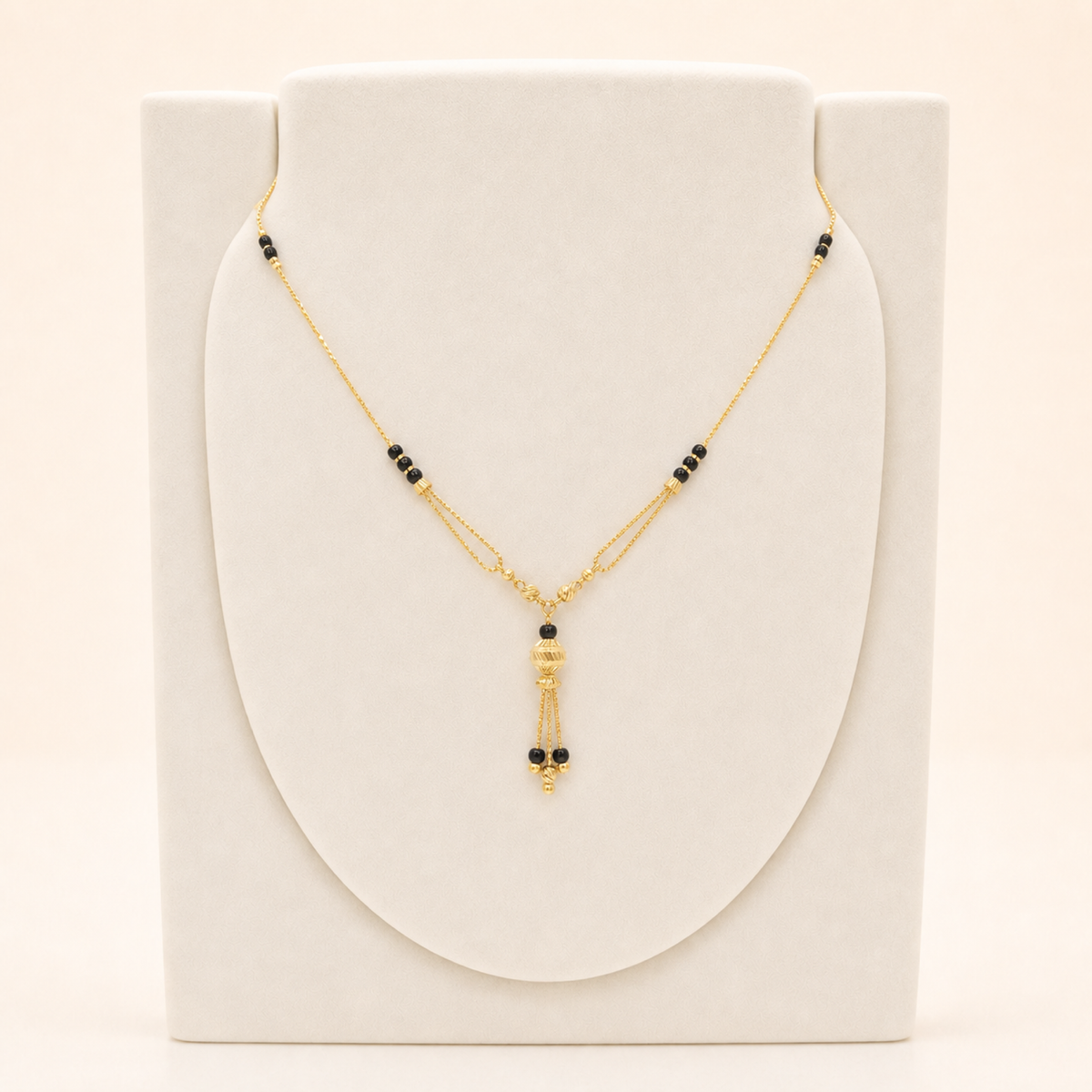 Y Drop Mangalsutra in 22ct gold — view 1