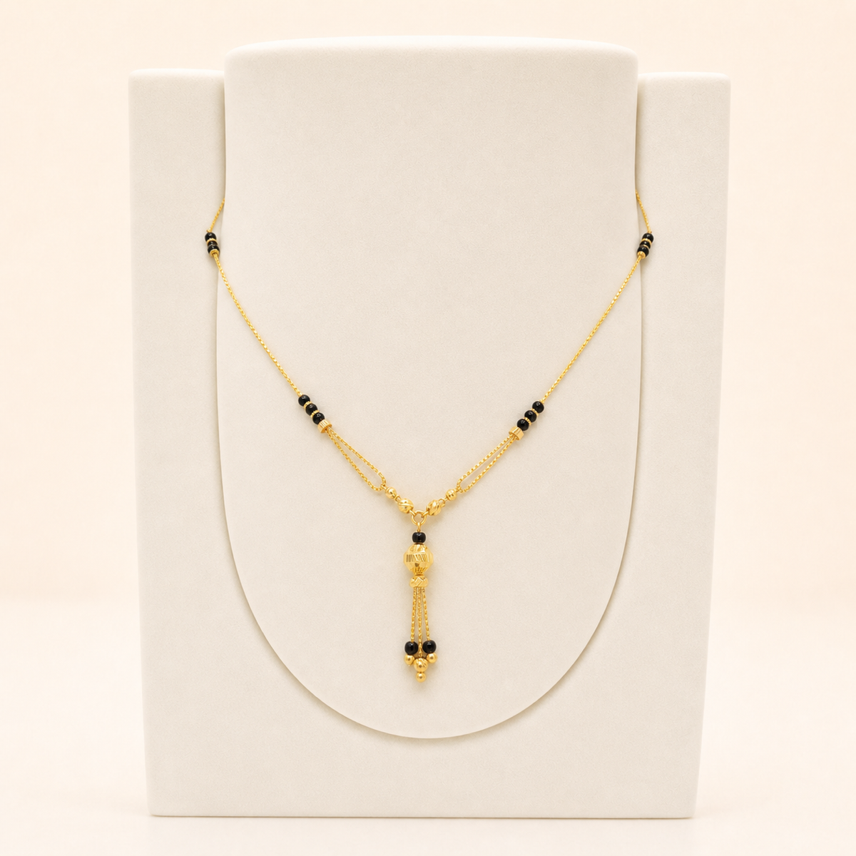 Y Drop Mangalsutra in 22ct gold — view 3