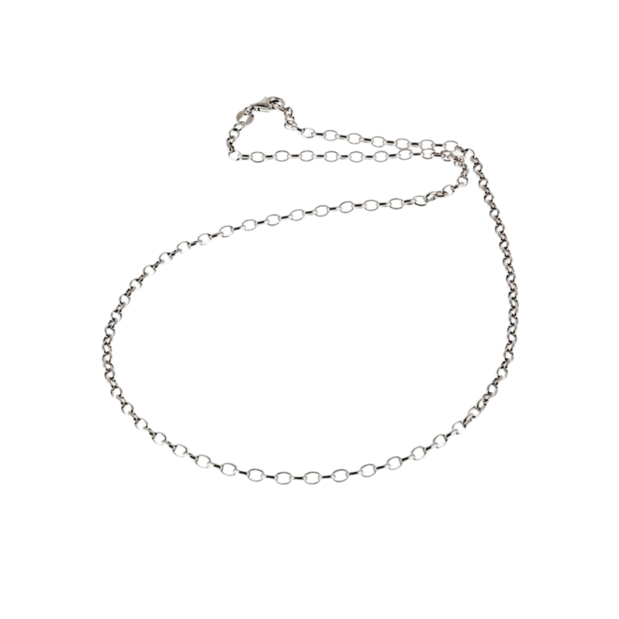 Oval Belcher Chain in Sterling Silver
