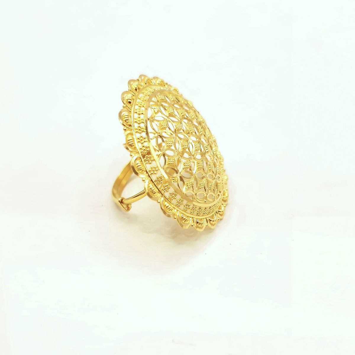 Moroccan Filigree Cocktail Ring
